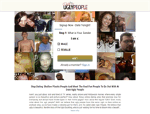 Tablet Screenshot of dateuglypeople.com
